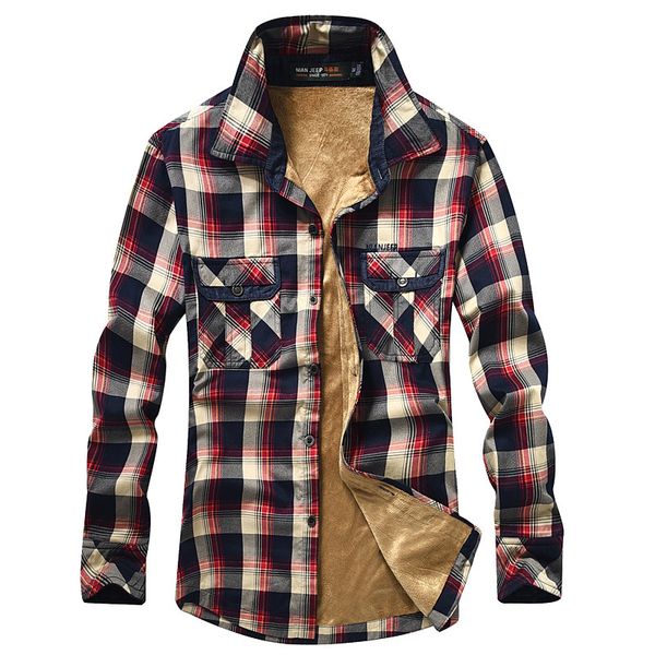nian brand clothing mens winter warm fleece liner thicken shirt plaid print, White;black
nian brand clothing mens winter warm fleece liner thicken shirt plaid print, White;black