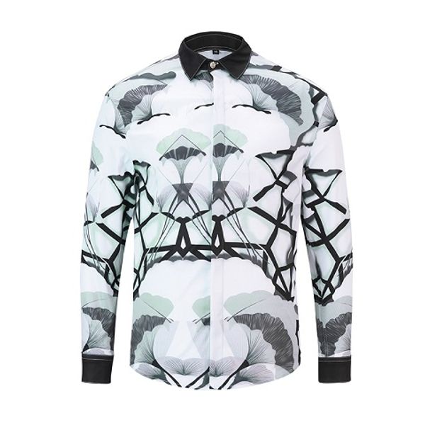 2018 new mens fashion casual long sleeve shirt 90121 vintage designer 3d print slim fit cotton lapel dress shirts -xxxl, White;black
2018 new mens fashion casual long sleeve shirt 90121 vintage designer 3d print slim fit cotton lapel dress shirts -xxxl, White;black