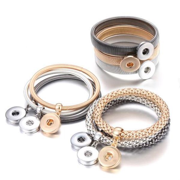 3pcs new jewelry gold silver snap bracelet for women men fit diy 18mm snap buttons elastic snap button bracelet mens bracelets, Golden;silver
3pcs new jewelry gold silver snap bracelet for women men fit diy 18mm snap buttons elastic snap button bracelet mens bracelets, Golden;silver