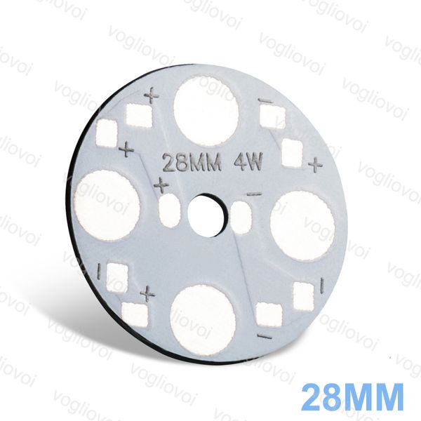 Aluminum Plate Silvery 1.5mm Thickness 28mm 4w Lighting Accessories For 1w 3w 5w High Power Beans Rgb Eub