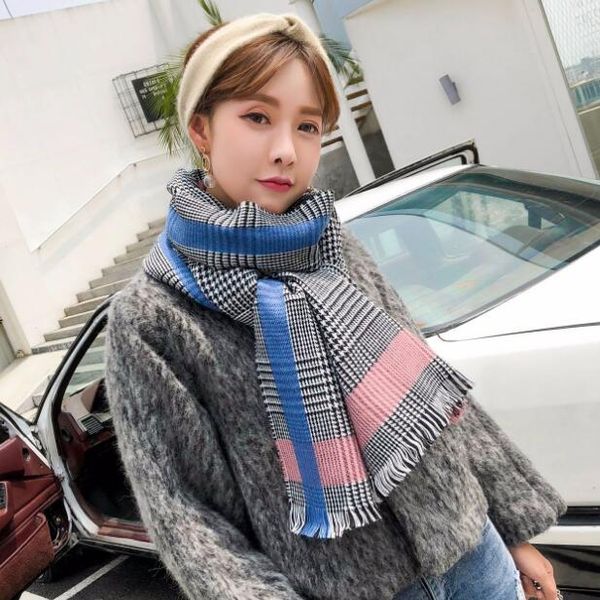 autumn and winter scarf for women frame thousand birds lattice scarf female long thick warm imitation cashmere shawl dual purpose, Blue;gray
autumn and winter scarf for women frame thousand birds lattice scarf female long thick warm imitation cashmere shawl dual purpose, Blue;gray