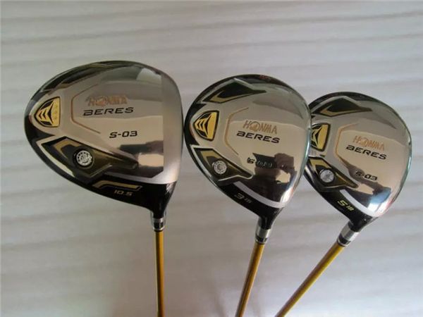brand new 3pcs 3 star honma s-03 wood set honma golf woods golf clubs driver + fairway woods graphite shaft with head cover
brand new 3pcs 3 star honma s-03 wood set honma golf woods golf clubs driver + fairway woods graphite shaft with head cover