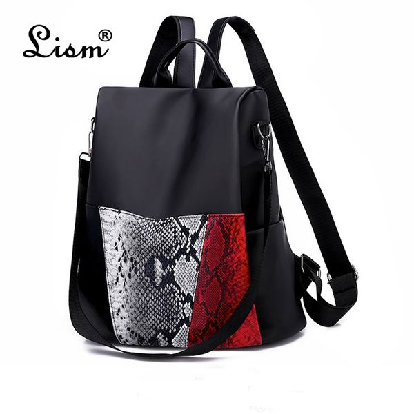 2018 new fashion women snake skin decoration oxford backpack famous designers shoulder bag leisure backpack for girl
2018 new fashion women snake skin decoration oxford backpack famous designers shoulder bag leisure backpack for girl