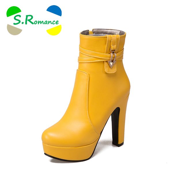 s.romance women ankle boots plus size 34-43 high square heel zip round toe classic fashion woman shoes black white beige sb1107
s.romance women ankle boots plus size 34-43 high square heel zip round toe classic fashion woman shoes black white beige sb1107