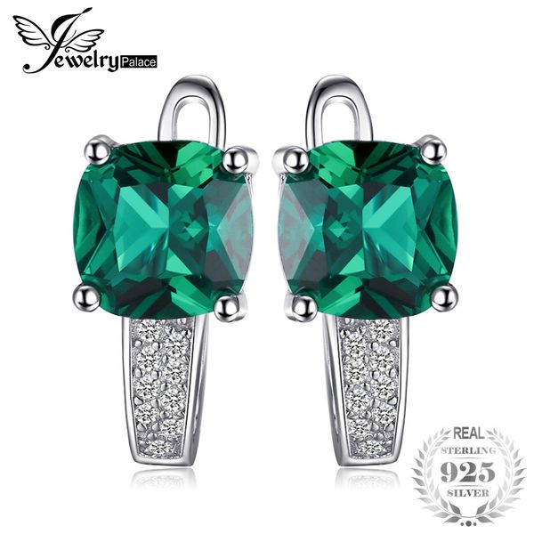 jewelrypalace cushion 3.1ct created green emerald clip on earrings 925 sterling silver fine jewelry for women accessories, Golden;silver
jewelrypalace cushion 3.1ct created green emerald clip on earrings 925 sterling silver fine jewelry for women accessories, Golden;silver