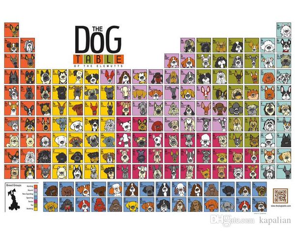 

Animal Poster The Dog Table Of The ELements Poster Home Decor Wallpaper Art Posters Print Photopaper 16 24 36 47 inches