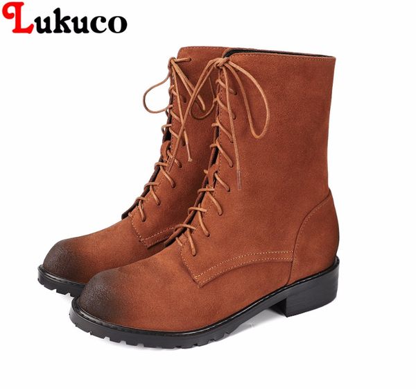 2018 real leather newbuck mid-calf boots round toe lace-up plus size 37 38 39 40 41 42 43 autumn winer shoes shoes, Black
2018 real leather newbuck mid-calf boots round toe lace-up plus size 37 38 39 40 41 42 43 autumn winer shoes shoes, Black