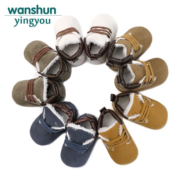 high-flock baby shoes children boys girls booties newborn faux fleece winter warm solid 0-18 months first walkers
high-flock baby shoes children boys girls booties newborn faux fleece winter warm solid 0-18 months first walkers