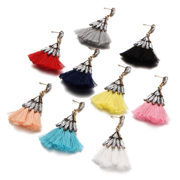 fashion bohemian jewelry elegant tassels earrings long hook drop dangle women, Golden;silver
fashion bohemian jewelry elegant tassels earrings long hook drop dangle women, Golden;silver