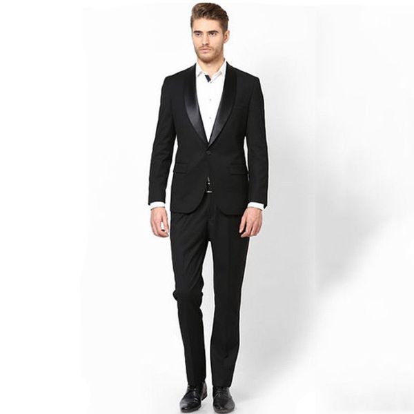 2018 men suits for wedding black groom tuxedos satin shawl lapel custom made man blazers 2 pieces jacket pants slim groomsmen suits, Black;gray
2018 men suits for wedding black groom tuxedos satin shawl lapel custom made man blazers 2 pieces jacket pants slim groomsmen suits, Black;gray