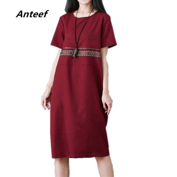 new fashion cotton linen vintage women casual summer dress vestidos femininos 2018 dresses, White;black
new fashion cotton linen vintage women casual summer dress vestidos femininos 2018 dresses, White;black