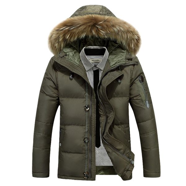 men's winter down jacket 2018 thick warm men down jackets fur collar hooded downcasaco masculino inverno xd620, Black
men's winter down jacket 2018 thick warm men down jackets fur collar hooded downcasaco masculino inverno xd620, Black