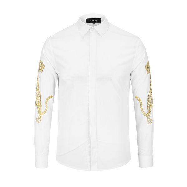 2018 new luxury men long sleeve cotton casual shirts designer 3d slim fit fashion england shirts -xxxl x307 p75, White;black
2018 new luxury men long sleeve cotton casual shirts designer 3d slim fit fashion england shirts -xxxl x307 p75, White;black