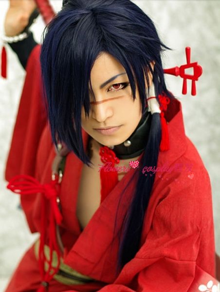dramatical murder koujaku cosplay wig heat resistant synthetic hair wigs, Black;brown
dramatical murder koujaku cosplay wig heat resistant synthetic hair wigs, Black;brown