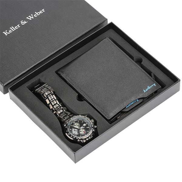 watch quartz wristwatch men's steel bangle watch wallet gift set modern black fashion mens wrist clock birthday gifts, Slivery;brown
watch quartz wristwatch men's steel bangle watch wallet gift set modern black fashion mens wrist clock birthday gifts, Slivery;brown