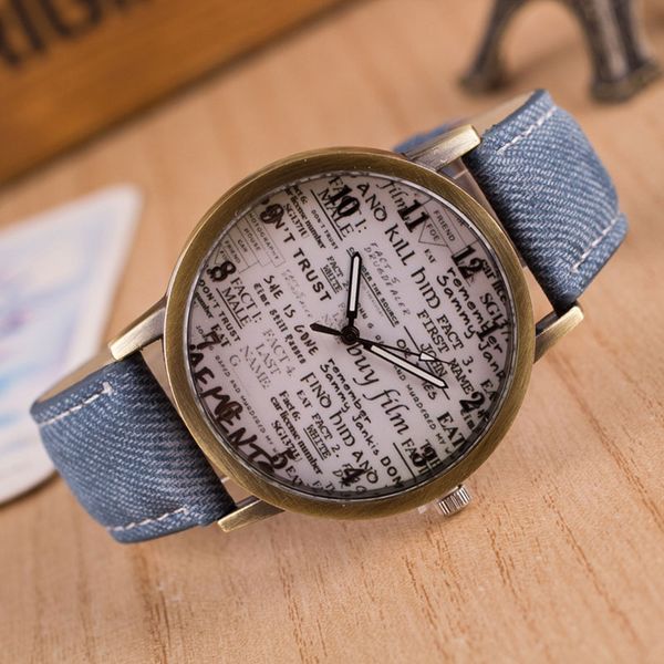 vintage canvas straps graffiti lover watch denim personality male female students couple watch relogio masculino valentine gift, Slivery;brown 
vintage canvas straps graffiti lover watch denim personality male female students couple watch relogio masculino valentine gift, Slivery;brown