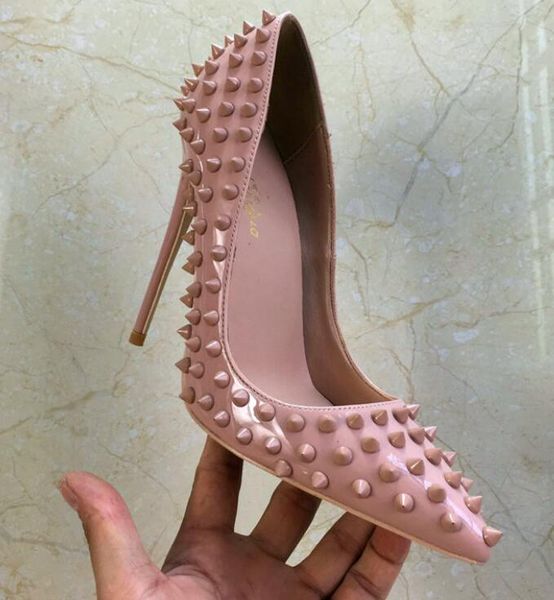 2018 european and american autumn and winter new nude rivets, pointed shoes, high heels and fashionable shoes., size34-44, Black
2018 european and american autumn and winter new nude rivets, pointed shoes, high heels and fashionable shoes., size34-44, Black