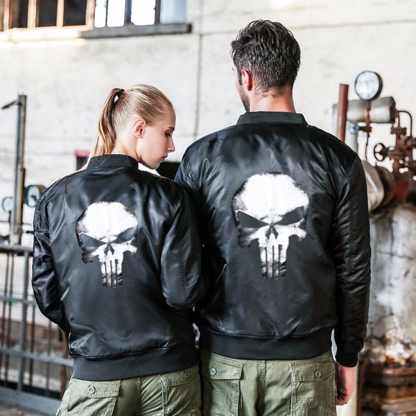 skull print ma1 bomber jacket coat men 2018 pilot outerwear army military style men's jackets aviator motorcycle couple coats, Black;brown
skull print ma1 bomber jacket coat men 2018 pilot outerwear army military style men's jackets aviator motorcycle couple coats, Black;brown