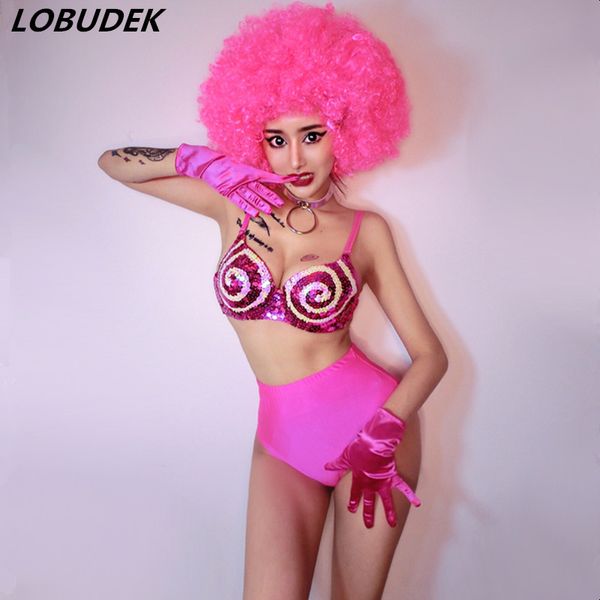 ladies festival bar party stage costume nightclub dance team jazz dance wear rose red sequins bikini performance stage outfit, Black;red
ladies festival bar party stage costume nightclub dance team jazz dance wear rose red sequins bikini performance stage outfit, Black;red