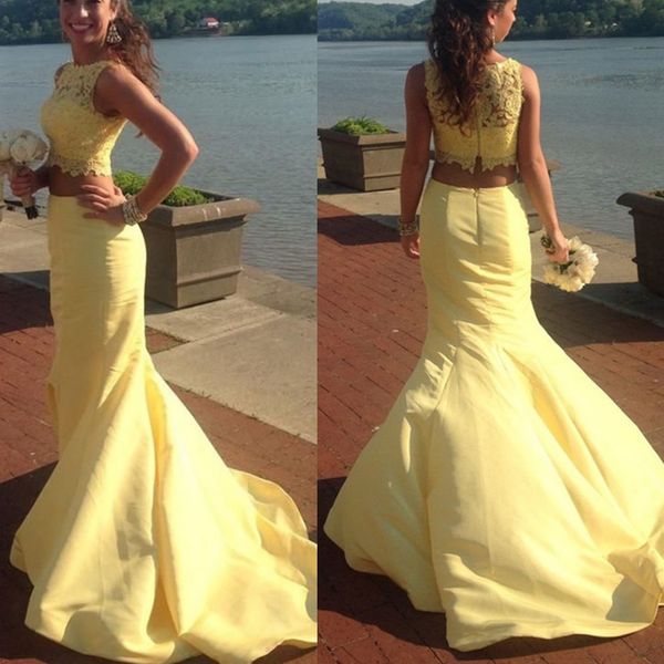 high neck two pieces yellow taffeta mermaid sleeveless prom dress beach evening gowns evening gowns formal dresses real image, Black
high neck two pieces yellow taffeta mermaid sleeveless prom dress beach evening gowns evening gowns formal dresses real image, Black