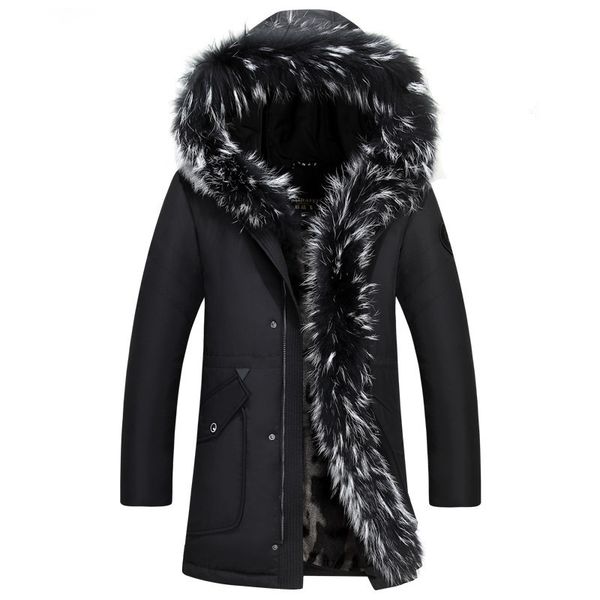 men's thick warm winter parkas jacket coat, men casual fur collar hooded black overcoat couple white duck down parkas coat
men's thick warm winter parkas jacket coat, men casual fur collar hooded black overcoat couple white duck down parkas coat