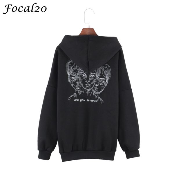 focal20 harajuku head embroidery women fleeces hoodies gothic punk oversize velvet hooded sweatshirt pullover streetwear, Black
focal20 harajuku head embroidery women fleeces hoodies gothic punk oversize velvet hooded sweatshirt pullover streetwear, Black