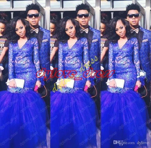 2021 plus size african prom dresses royal blue long sleeves prom dress lace mermaid formal evening gowns dresses, Black
2021 plus size african prom dresses royal blue long sleeves prom dress lace mermaid formal evening gowns dresses, Black