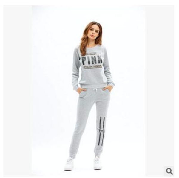 European and American 2017 hot selling women's autumn hot sale letter pink printing fashion casual ladies' sports suit
European and American 2017 hot selling women's autumn hot sale letter pink printing fashion casual ladies' sports suit