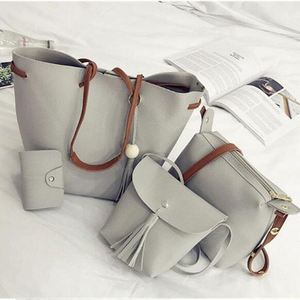 new style 4pcs/set women pu leather shoulder bag fashion tote purse messenger satchel clutch bags d18102906
new style 4pcs/set women pu leather shoulder bag fashion tote purse messenger satchel clutch bags d18102906