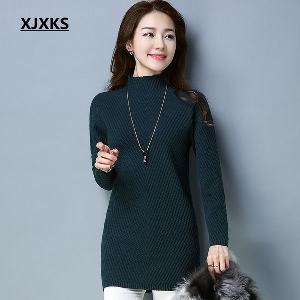 xjxks exquisite workmanship autumn and winter ladies clothing long sweaters button four colors women pullovers sweater, White;black
xjxks exquisite workmanship autumn and winter ladies clothing long sweaters button four colors women pullovers sweater, White;black