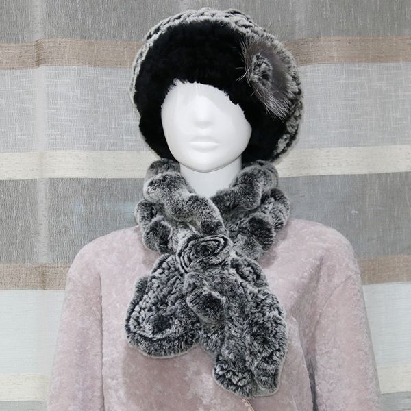 beret hat and scarf set for women genuine rex fur winter knitted beanies scarves female fur cap beret hats scarves, Blue;gray
beret hat and scarf set for women genuine rex fur winter knitted beanies scarves female fur cap beret hats scarves, Blue;gray
