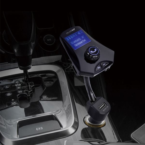 m7 bluetooth fm transmitter hands car kit car mp3 player fm modulator 2.1a three usb charger support flash drive tf 
m7 bluetooth fm transmitter hands car kit car mp3 player fm modulator 2.1a three usb charger support flash drive tf