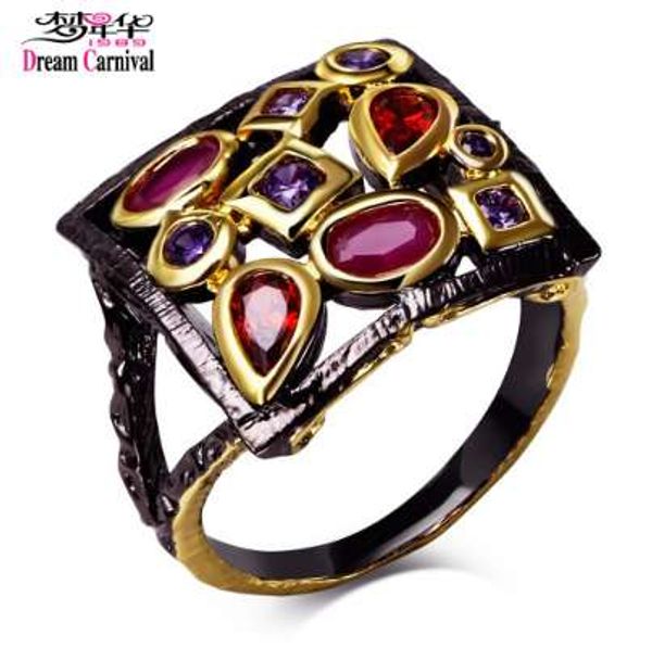 dreamcarnival 1989 square vintage ring for women fuchsia and purple cz engagement jewelry hip hop lovely street fashion anillos, Golden;silver
dreamcarnival 1989 square vintage ring for women fuchsia and purple cz engagement jewelry hip hop lovely street fashion anillos, Golden;silver
