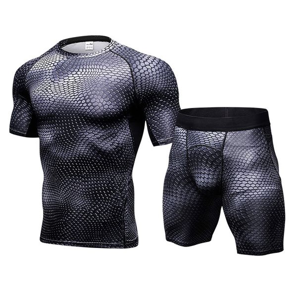 compression muscle men tracksuit demix running set fitness tight t-shirt legging shorts men's sportswear gym sport suit, Gray
compression muscle men tracksuit demix running set fitness tight t-shirt legging shorts men's sportswear gym sport suit, Gray