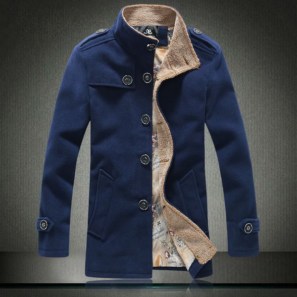 left rom 2018 autumn high-grade men's pure color slim fit medium long leisure coat / fashion male comfortable woolen cloth coat, Black
left rom 2018 autumn high-grade men's pure color slim fit medium long leisure coat / fashion male comfortable woolen cloth coat, Black