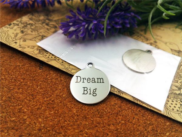 40pcs--"dream big"stainless steel charms more style for choosing diy charms pendants for necklace, Bronze;silver
40pcs--"dream big"stainless steel charms more style for choosing diy charms pendants for necklace, Bronze;silver