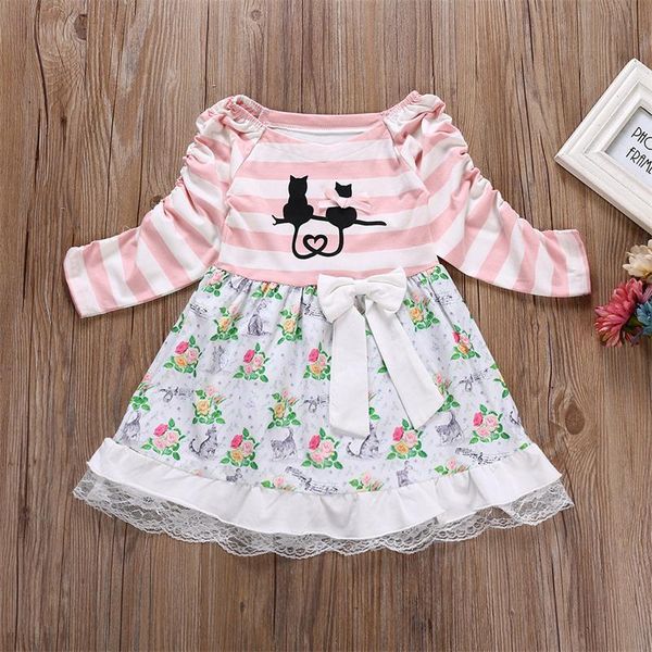 toddler baby girls long sleeve striped dress cute pretty floral lace patchwork dress bow a-line knee-length blcak cat dress, Red;yellow
toddler baby girls long sleeve striped dress cute pretty floral lace patchwork dress bow a-line knee-length blcak cat dress, Red;yellow