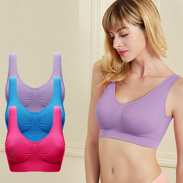 new women sport bra fitness yoga running vest underwear padded crop underwear workout bras female, White;red
new women sport bra fitness yoga running vest underwear padded crop underwear workout bras female, White;red