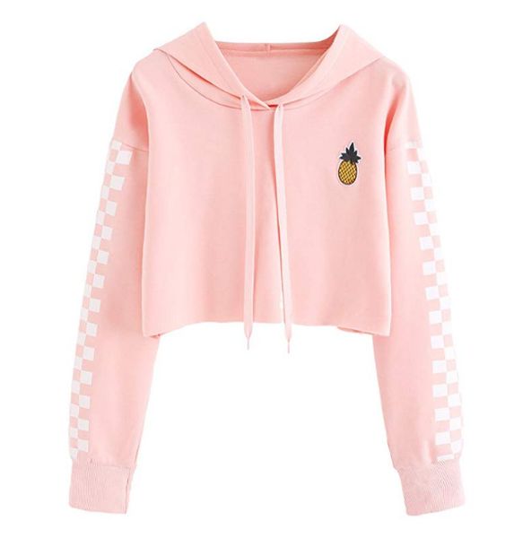 candy colors womens hoodie pineapple patterns long sleeve sweatshirts large size fashion crop, Black
candy colors womens hoodie pineapple patterns long sleeve sweatshirts large size fashion crop, Black