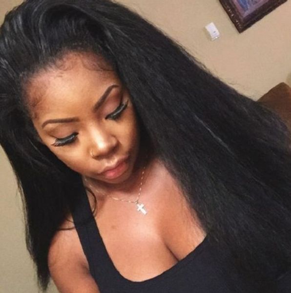 human hair lace front wigs bleached knots unprocessed mongolian hair kinky straight lace wig 130% density, Black;brown
human hair lace front wigs bleached knots unprocessed mongolian hair kinky straight lace wig 130% density, Black;brown