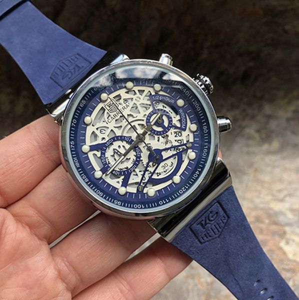 AAA TAG Sport Chronograph Mens Watches Top Brand Luxury Casual blue Leather Quartz Watch Men Military Waterproof Clock Relogio Masculino
AAA TAG Sport Chronograph Mens Watches Top Brand Luxury Casual blue Leather Quartz Watch Men Military Waterproof Clock Relogio Masculino
