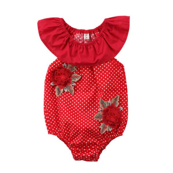 baby girl polka dot bodysuits cute jumpsuit outfits clothes summer sweet newborn baby girls clothing flower 0-24m, Blue
baby girl polka dot bodysuits cute jumpsuit outfits clothes summer sweet newborn baby girls clothing flower 0-24m, Blue