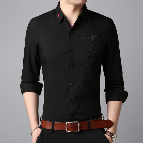 grade 2018 new fashion brand clothing mens shirt black shirt slim fit turn down collar casual men clothes -3xl, White;black
grade 2018 new fashion brand clothing mens shirt black shirt slim fit turn down collar casual men clothes -3xl, White;black