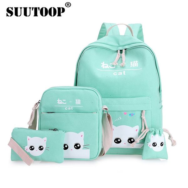 suutoop cat backpacks for adolescent teenage girl school bags student drawings lovely canvas kitty printing cute set pencil case
suutoop cat backpacks for adolescent teenage girl school bags student drawings lovely canvas kitty printing cute set pencil case