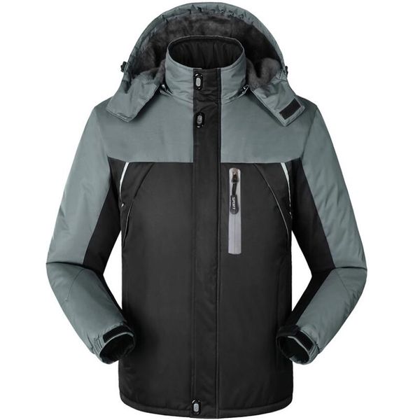 men's winter jacket windproof waterproof thicken fleece warm coats men outwear 5xl hat detachable windbreaker jackets, Black;brown
men's winter jacket windproof waterproof thicken fleece warm coats men outwear 5xl hat detachable windbreaker jackets, Black;brown