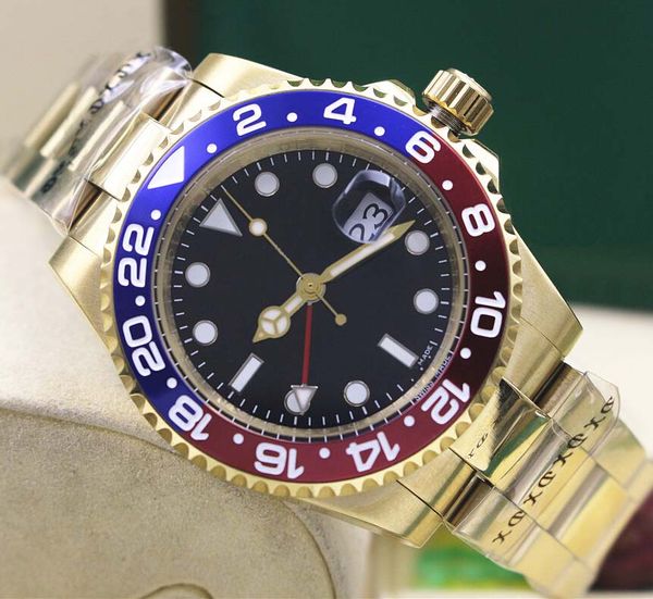 luxury watch + original box asia 2813 movement 40mm blue/red ceramic bezel 18 k gold gmt 116718 16718 mechanical automatic mens watches, Slivery;brown
luxury watch + original box asia 2813 movement 40mm blue/red ceramic bezel 18 k gold gmt 116718 16718 mechanical automatic mens watches, Slivery;brown