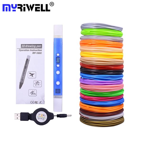 myriwell original 3d pen diy 3d printer printing pen + usb power adapter / 100m 1.75mm abs filament for kids drawing painting, Black;red
myriwell original 3d pen diy 3d printer printing pen + usb power adapter / 100m 1.75mm abs filament for kids drawing painting, Black;red