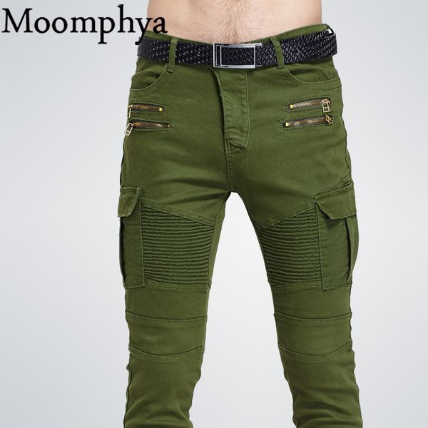 famous brand luxury men jeans slim elastic pleated pencil pants pocket with side zip jeans men denim biker, Blue
famous brand luxury men jeans slim elastic pleated pencil pants pocket with side zip jeans men denim biker, Blue