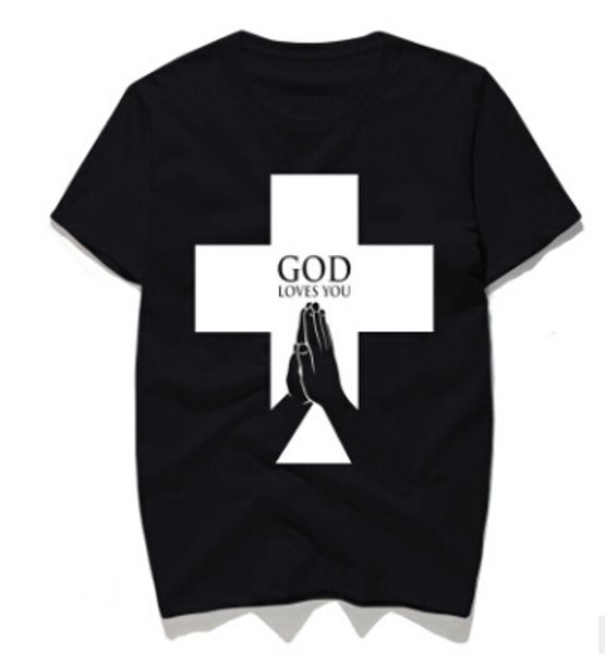 mens clothing god loves you cross printed tshirts cotton casual short sleeve tees male simple, White;black
mens clothing god loves you cross printed tshirts cotton casual short sleeve tees male simple, White;black