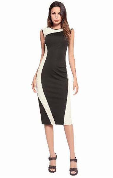 2018new style elegant women's work dress sleeveless panelled bodycon pencil dress panelled slim black dress s-2xl, White;black
2018new style elegant women's work dress sleeveless panelled bodycon pencil dress panelled slim black dress s-2xl, White;black